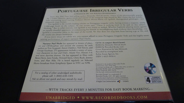 Portuguese Irregular Verbs — back cover