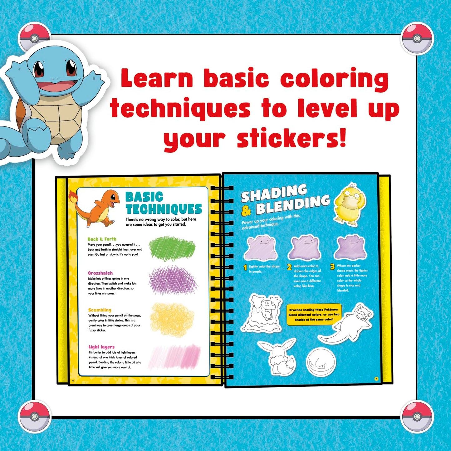 Pokémon Color Your Own Fuzzy Stickers