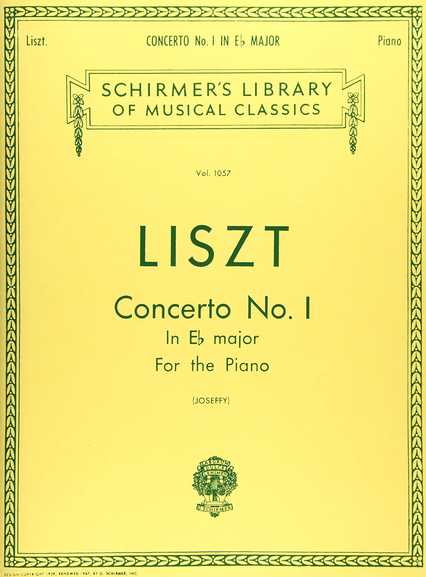 Concerto No. 1 in Eb: Schirmer Library of Classics Volume 1057 National Federation of Music Clubs 2024-2028 Piano Duets (Schirmer's Library of Musical Classics, 1057)