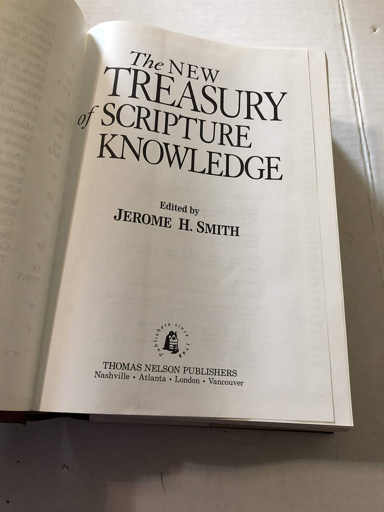 The New Treasury of Scripture Knowledge — back cover