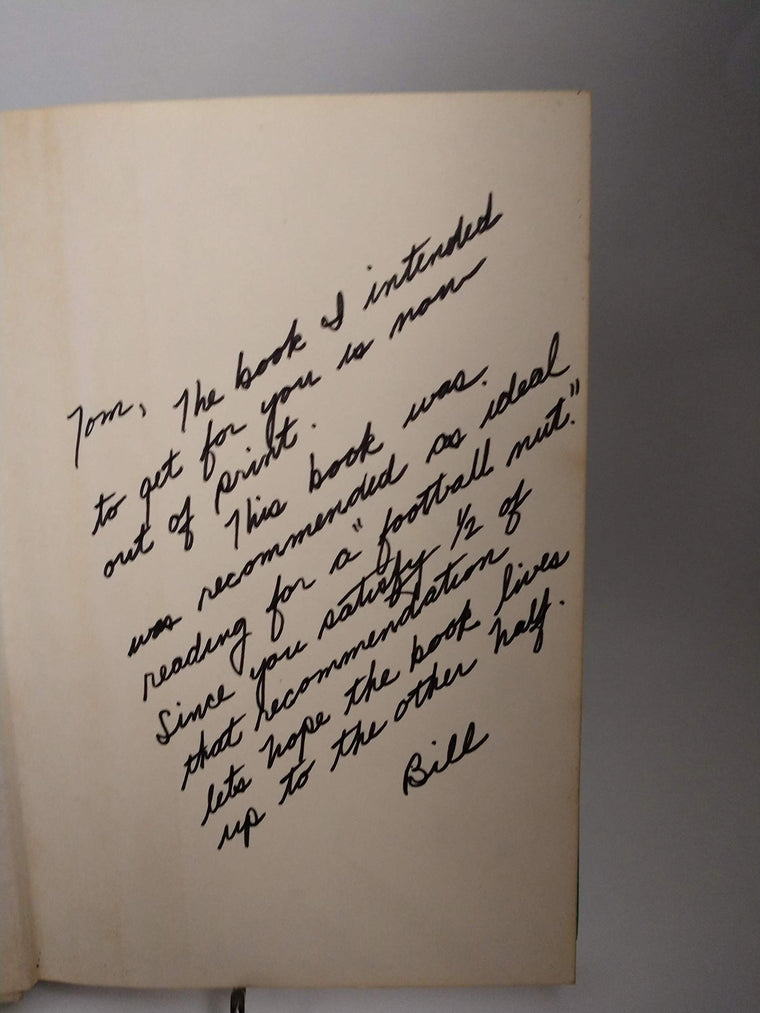 One more July: A football dialogue with Bill Curry — back cover