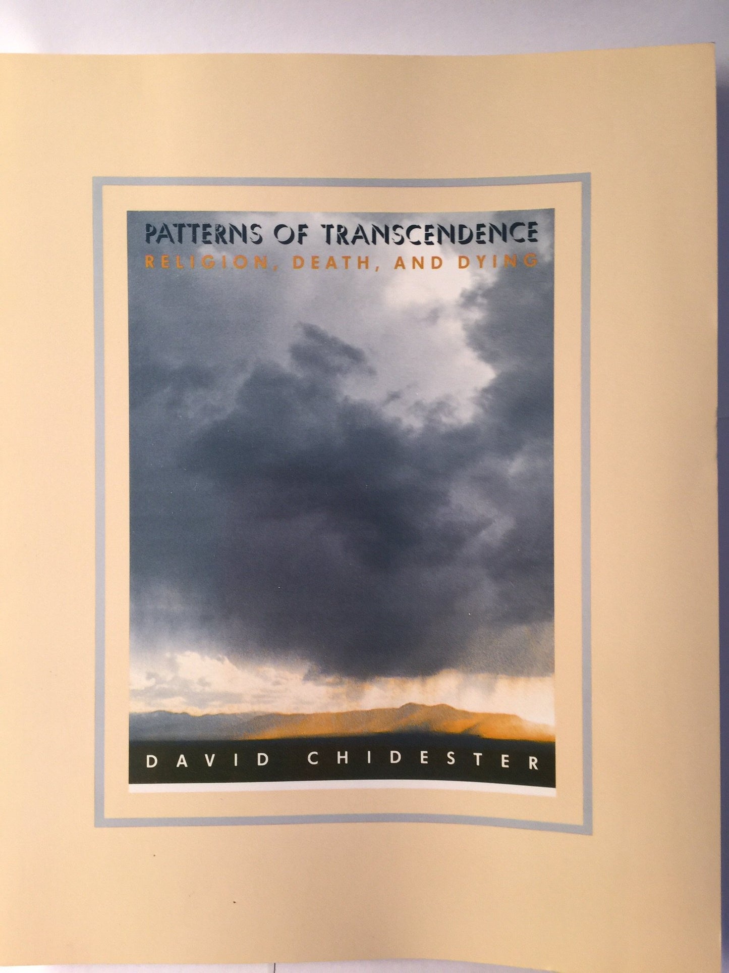 Patterns of Transcendence: Religion, Death, and Dying by Chi