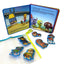 Paw Patrol The Pups Save the Sea Turtles Bath Time Books - Activity Books for kids, Bath book, 6 Padded suction cups, 1 Mesh bag