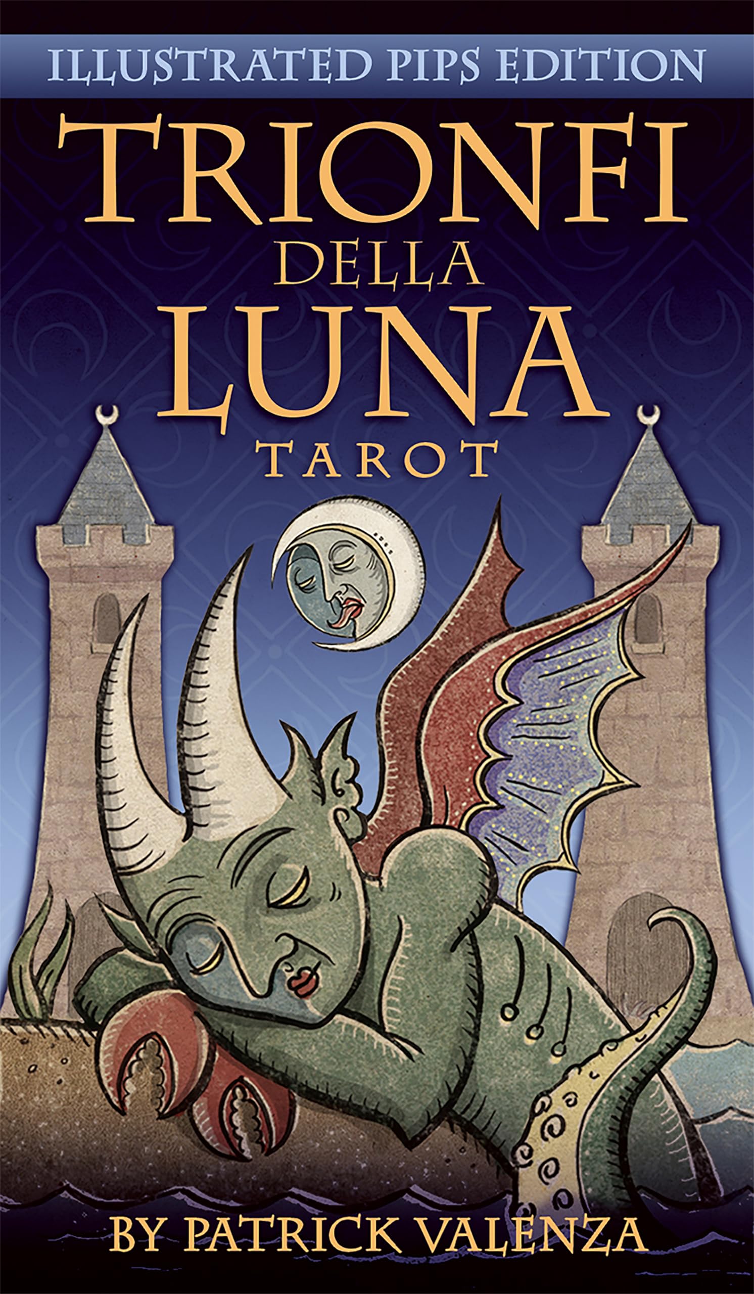 Trionfi Della Luna Tarot: Fully Illustrated 78-card Tarot Deck Inspired by Marseilles Style Tarot, Includes 68-Page Booklet of Card Meanings, Packaged in Premium Tuckbox, Insightful Tarot Readings