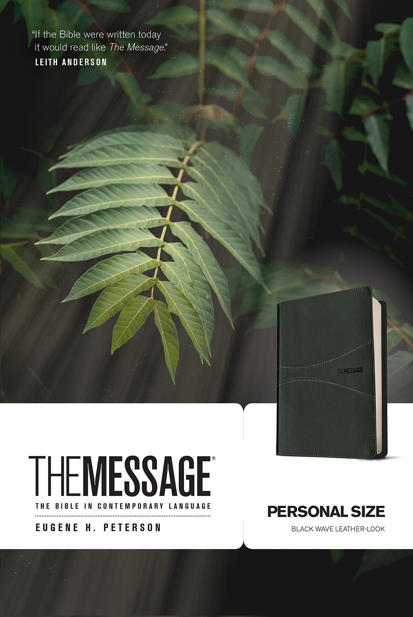 The Message Personal Size (Leather-Look, Black): The Bible in Contemporary Language