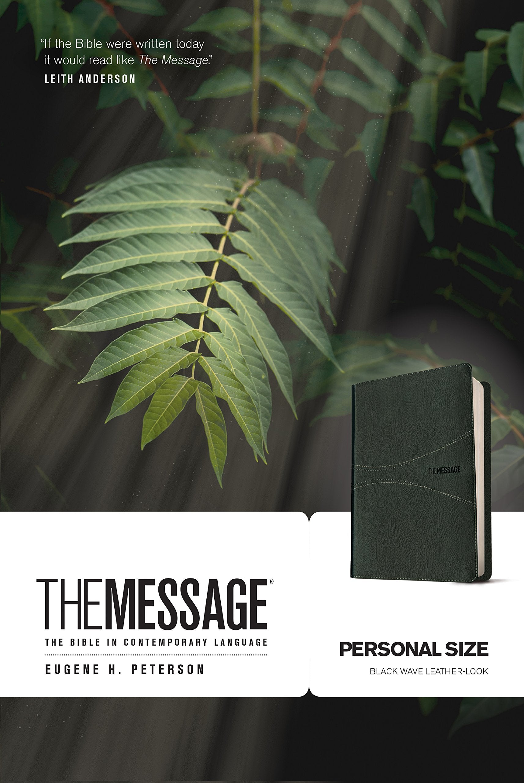 The Message Personal Size (Leather-Look, Black): The Bible in Contemporary Language