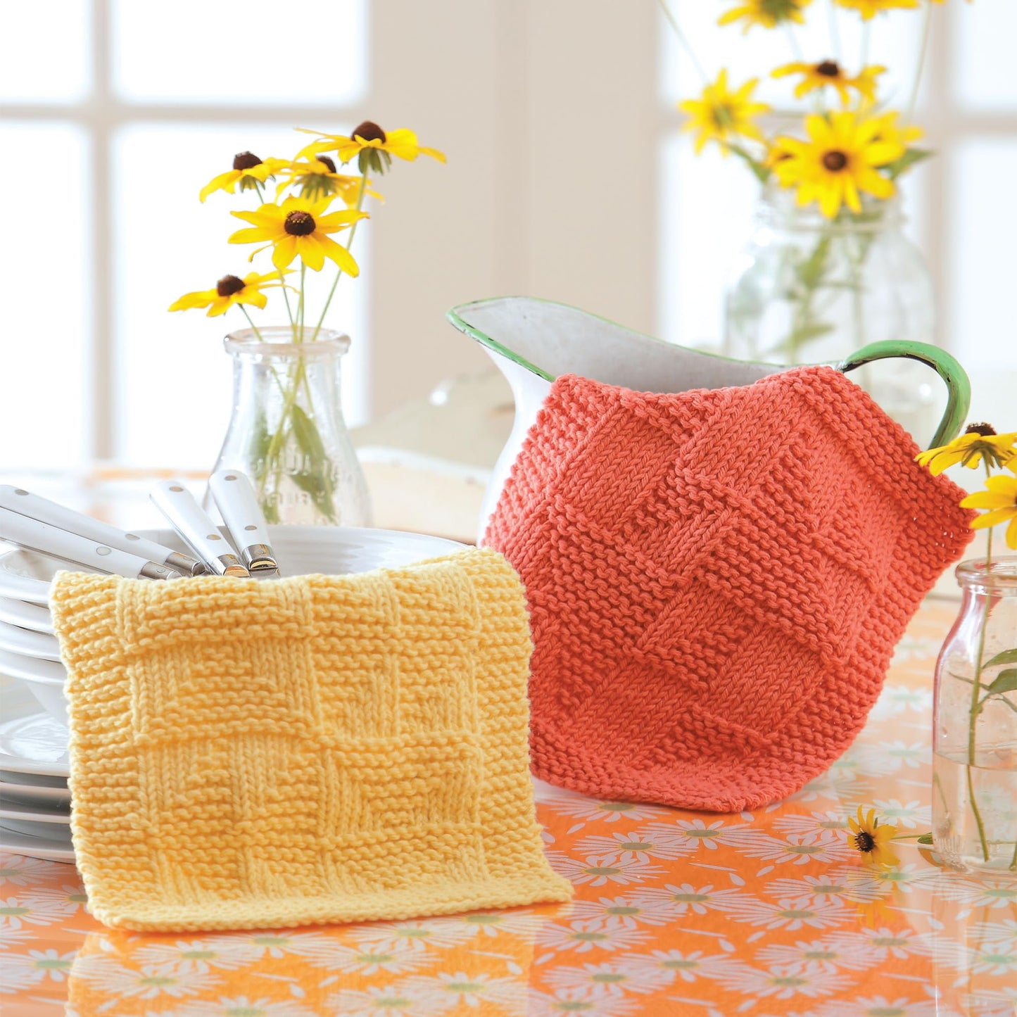 Knit Dishcloths: 15 Extremely easy designs inspired by quilt blocks! (Also includes Knook instructions)
