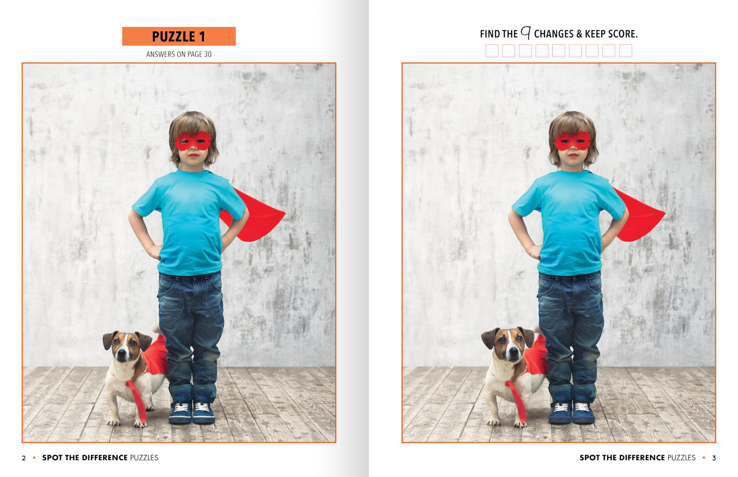 Spot The Difference Puzzle Books, Picture Puzzle Books for Adults and Kids with Over 15 Picture Puzzles, Train Your Brain with Fun Puzzle Activities for All Ages, Volume 1