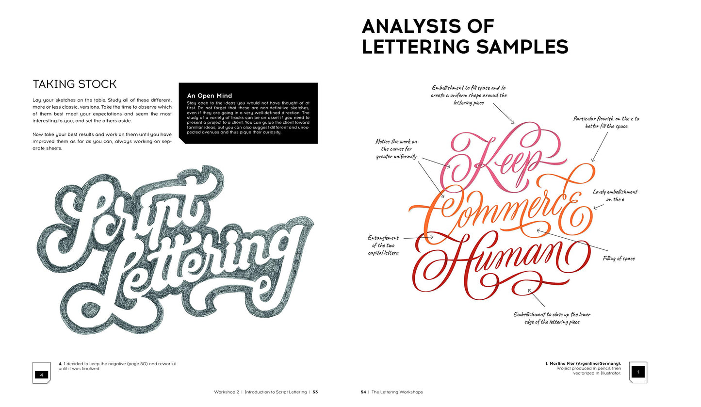 The Lettering Workshops: 30 Exercises for Improving Your Hand Lettering Skills
