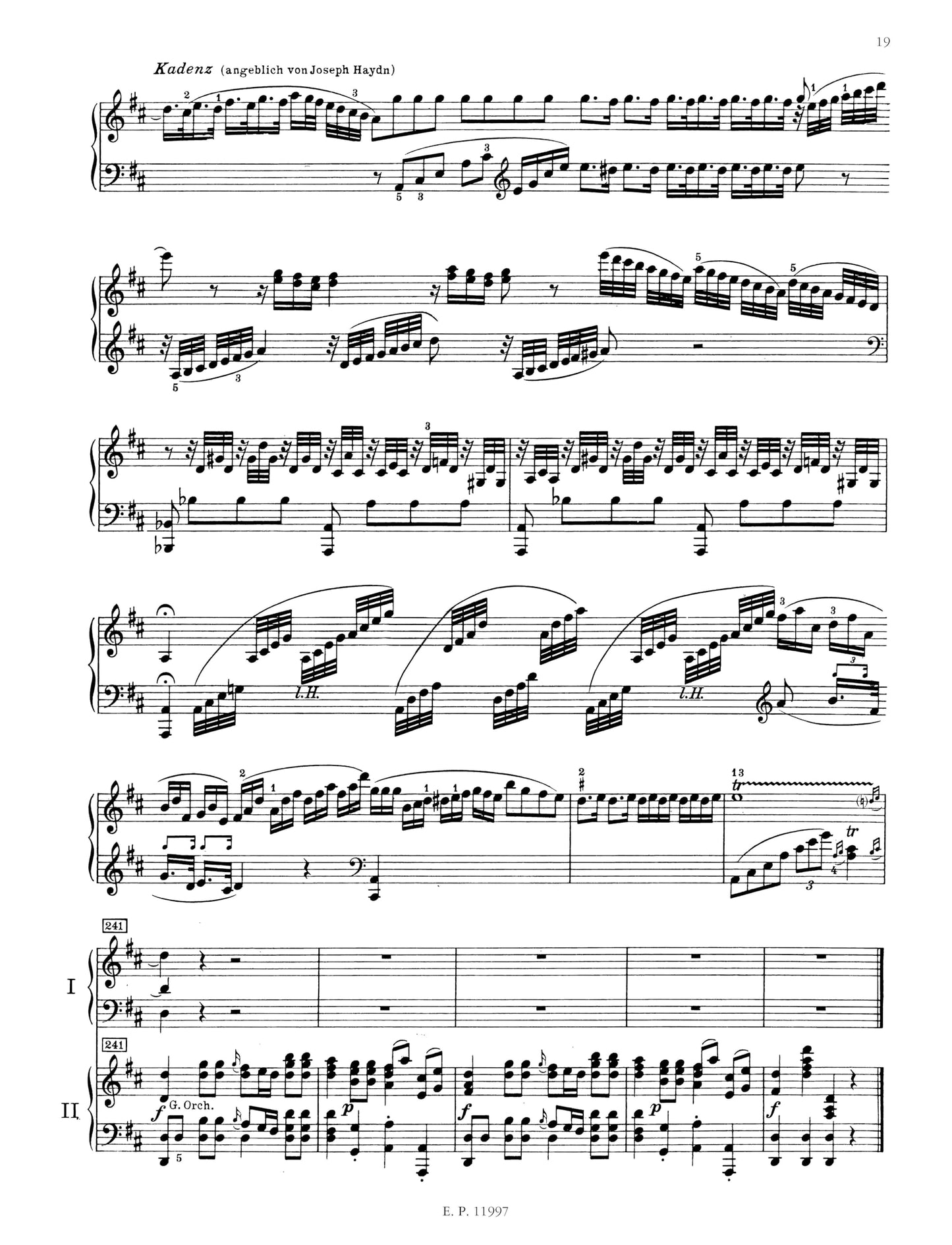 Haydn: Piano Concerto in D Major, Hob. XVIII:11