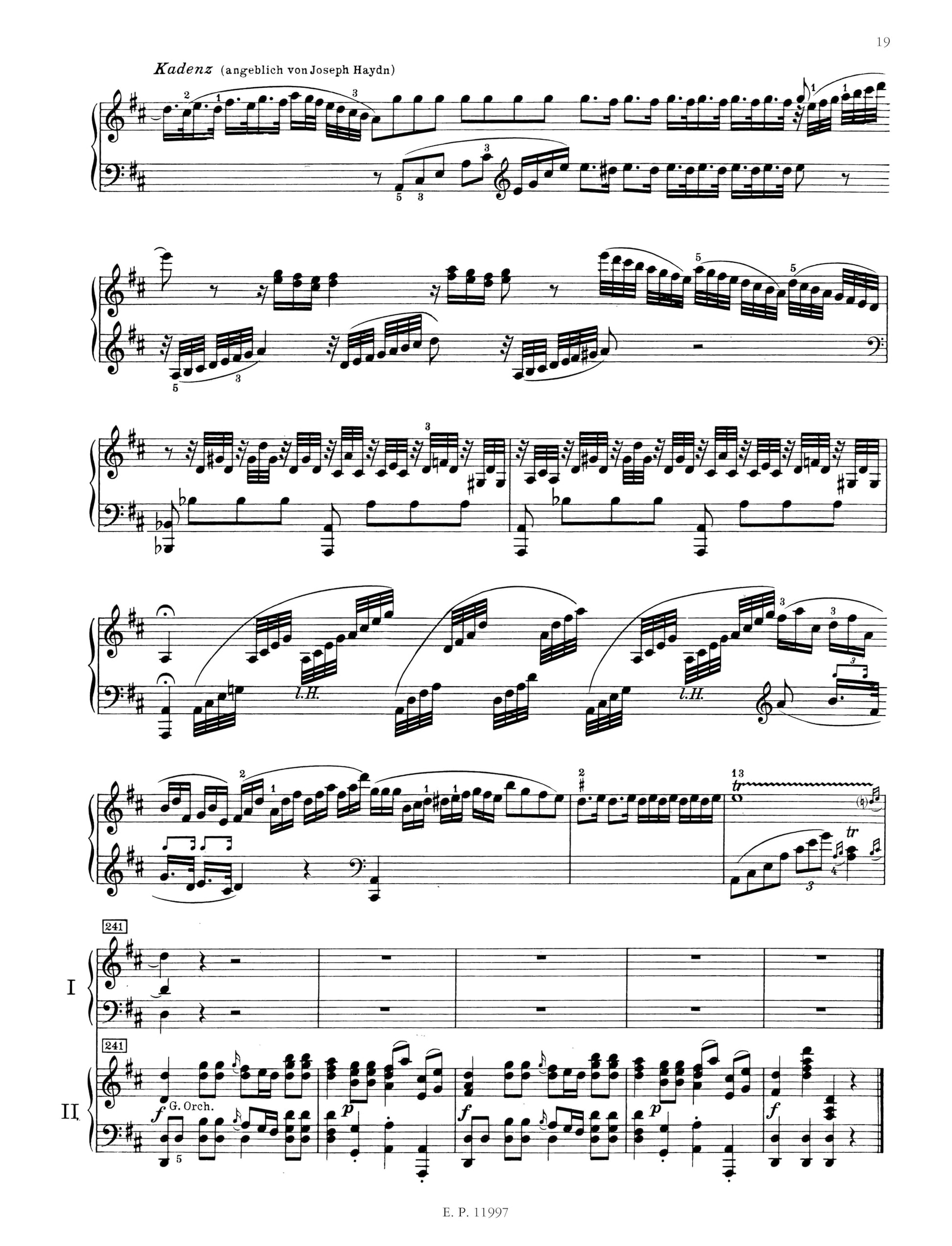 Haydn: Piano Concerto in D Major, Hob. XVIII:11