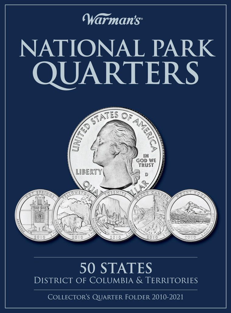 National Park Quarters: 50 States + District of Columbia & Territories: Collector's Quarters Folder 2010-2021 (Warman's Collector Coin Folders)