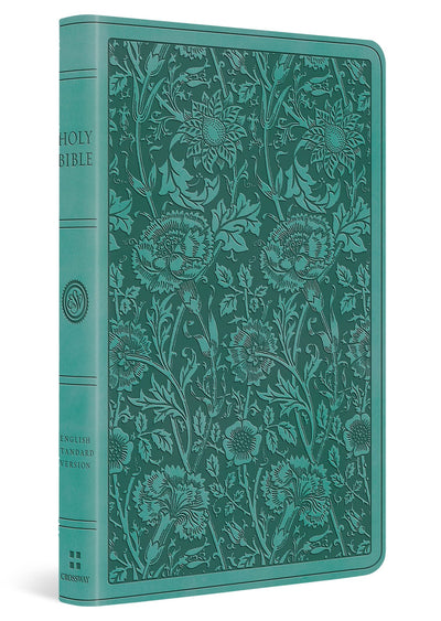 ESV Premium Gift Bible (TruTone, Teal, Floral Design): Holy