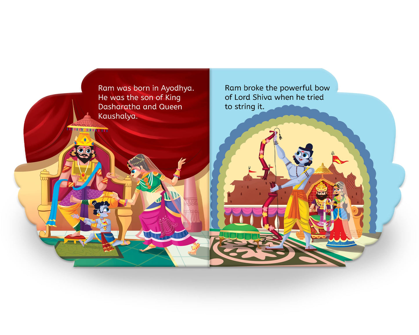 My First Shaped Board Book: Illustrated Ram Hindu Mythology Book for Kids Age 2+ (Indian Gods and Go