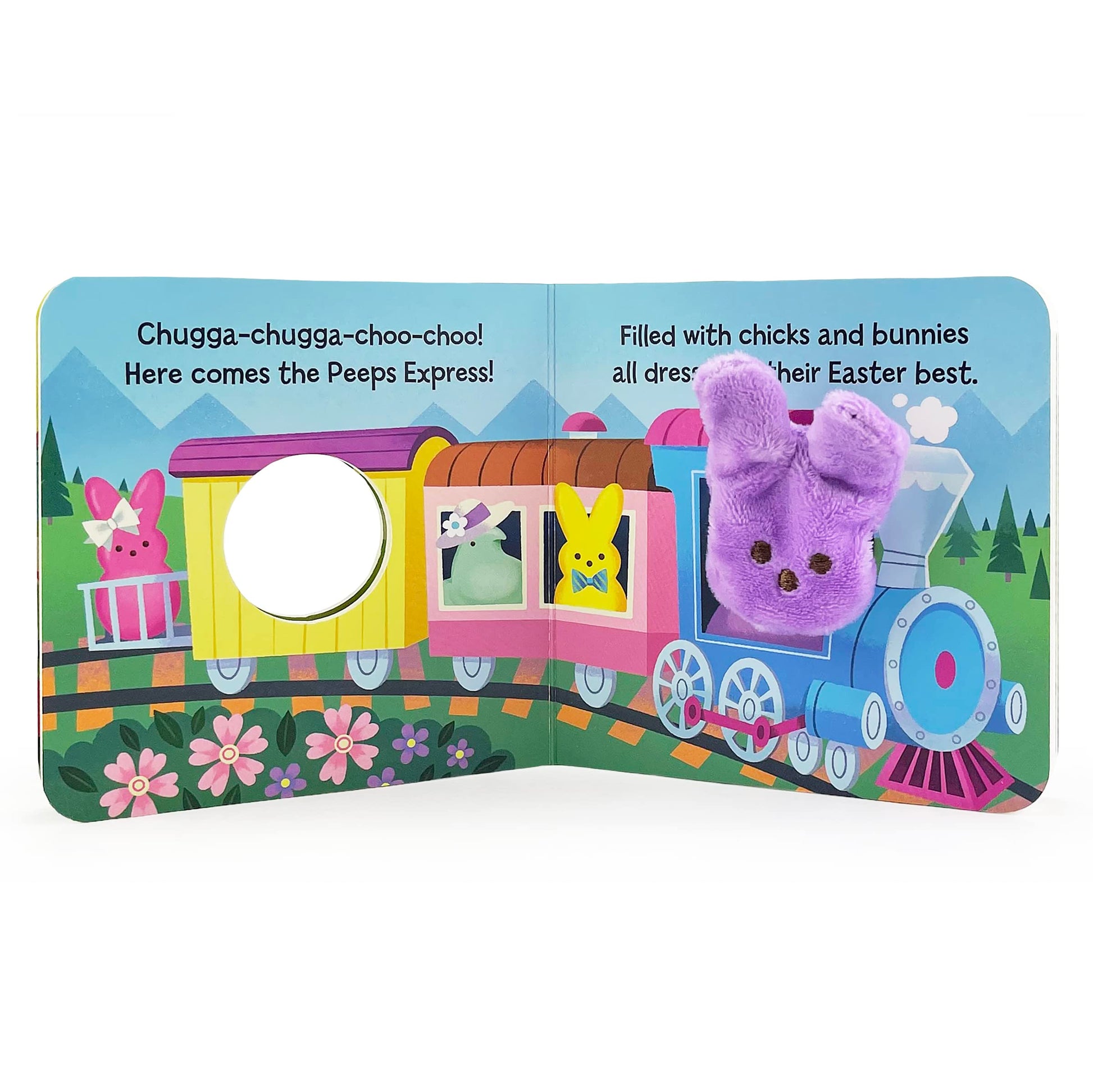 Go, Peeps, Go! Peeps Finger Puppet Board Book Easter Basket Gifts or Stuffer for Baby or Toddlers