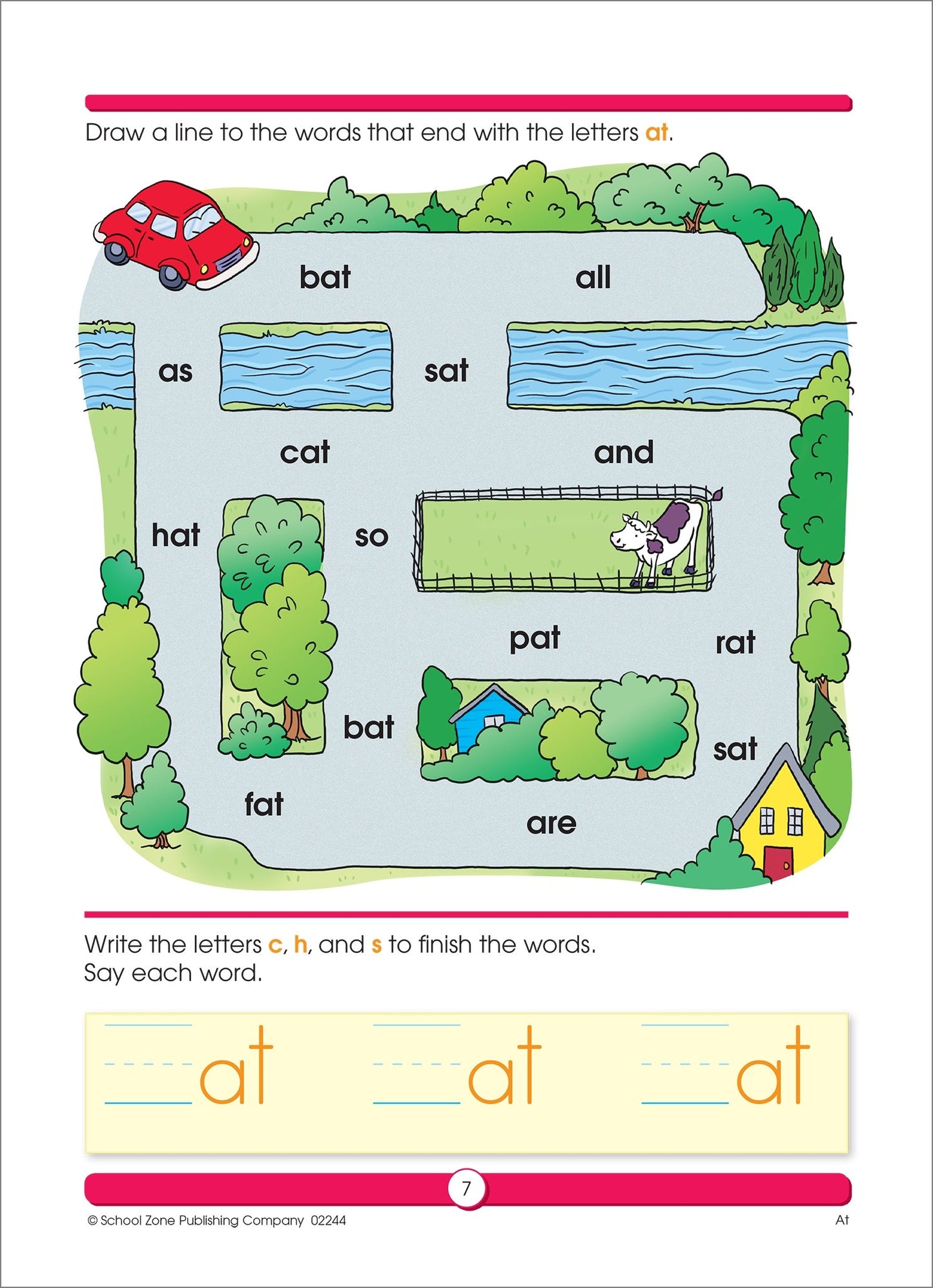 School Zone Sight Word Fun Workbook: 64 Pages, 1st Grade, Word Recognition, Spelling, Letter Sounds, Context Clues, Categorizing, Ages 6 to 7 (I Know It! Book Series)