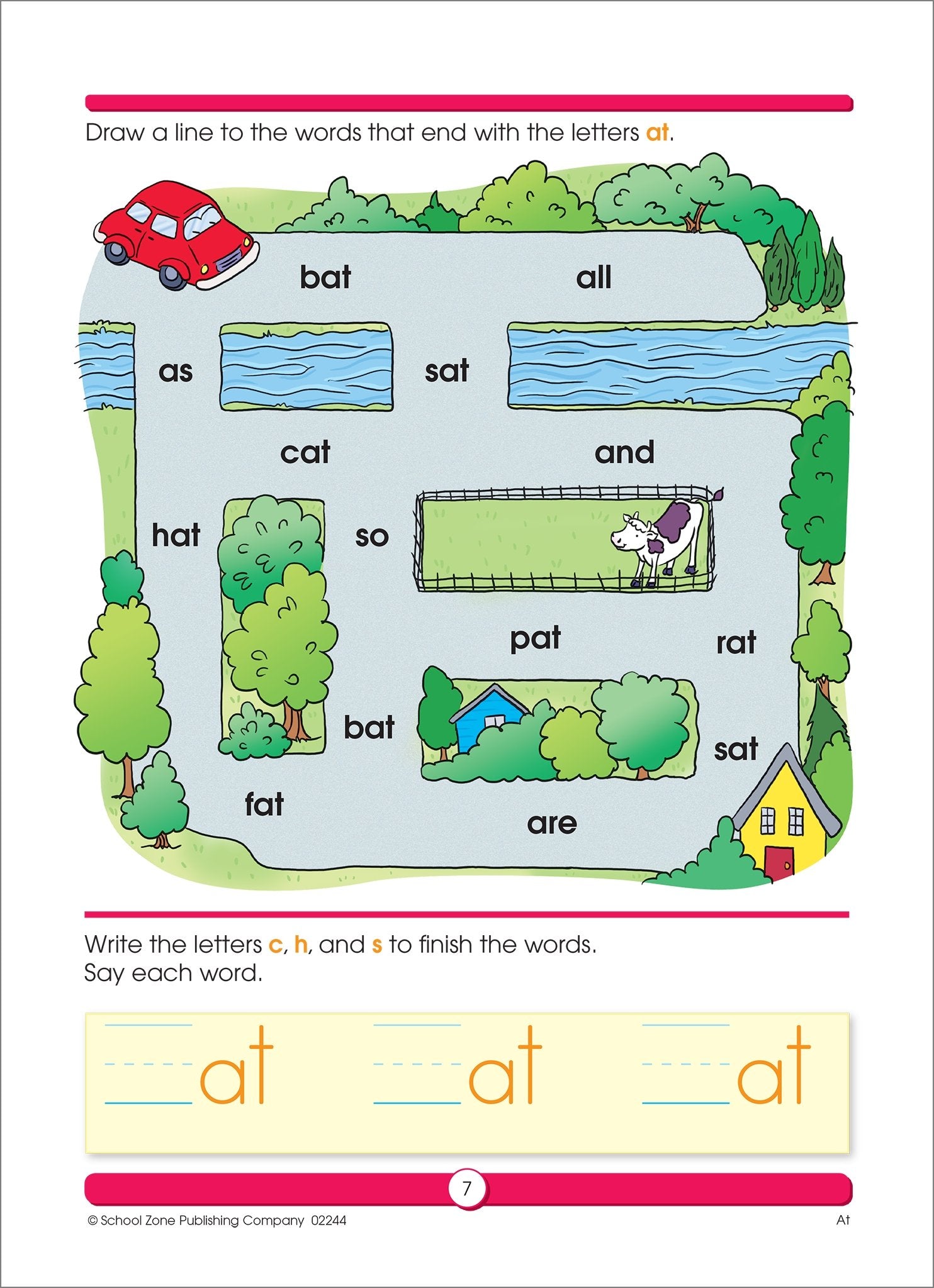 School Zone Sight Word Fun Workbook: 64 Pages, 1st Grade, Word Recognition, Spelling, Letter Sounds, Context Clues, Categorizing, Ages 6 to 7 (I Know It! Book Series)