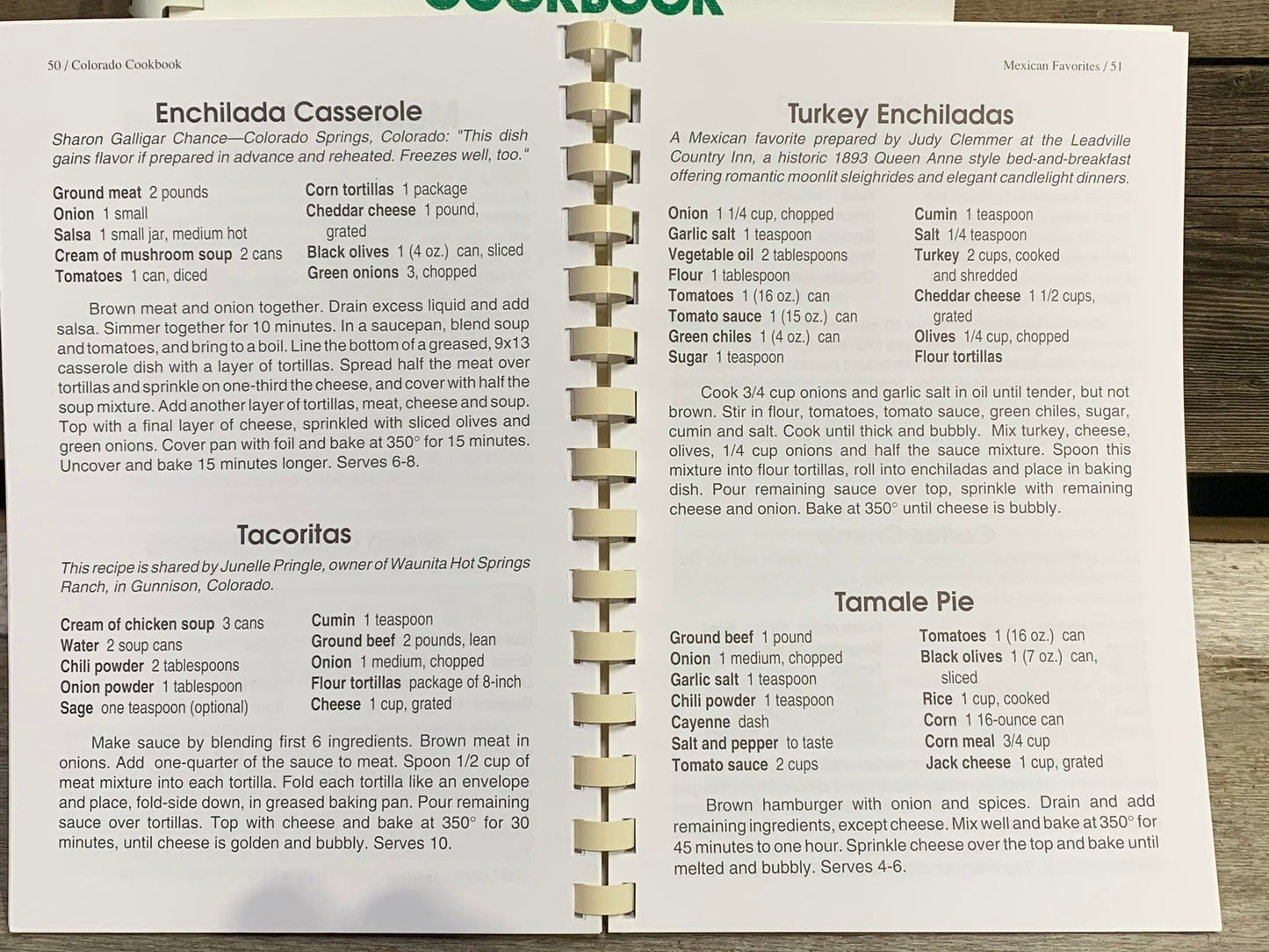 Colorado Cache Cookbook: A Goldmine of Recipes