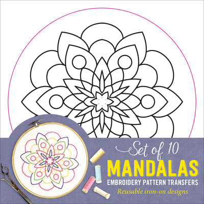 Mandalas Embroidery Transfers (set of 10 hoop designs!)