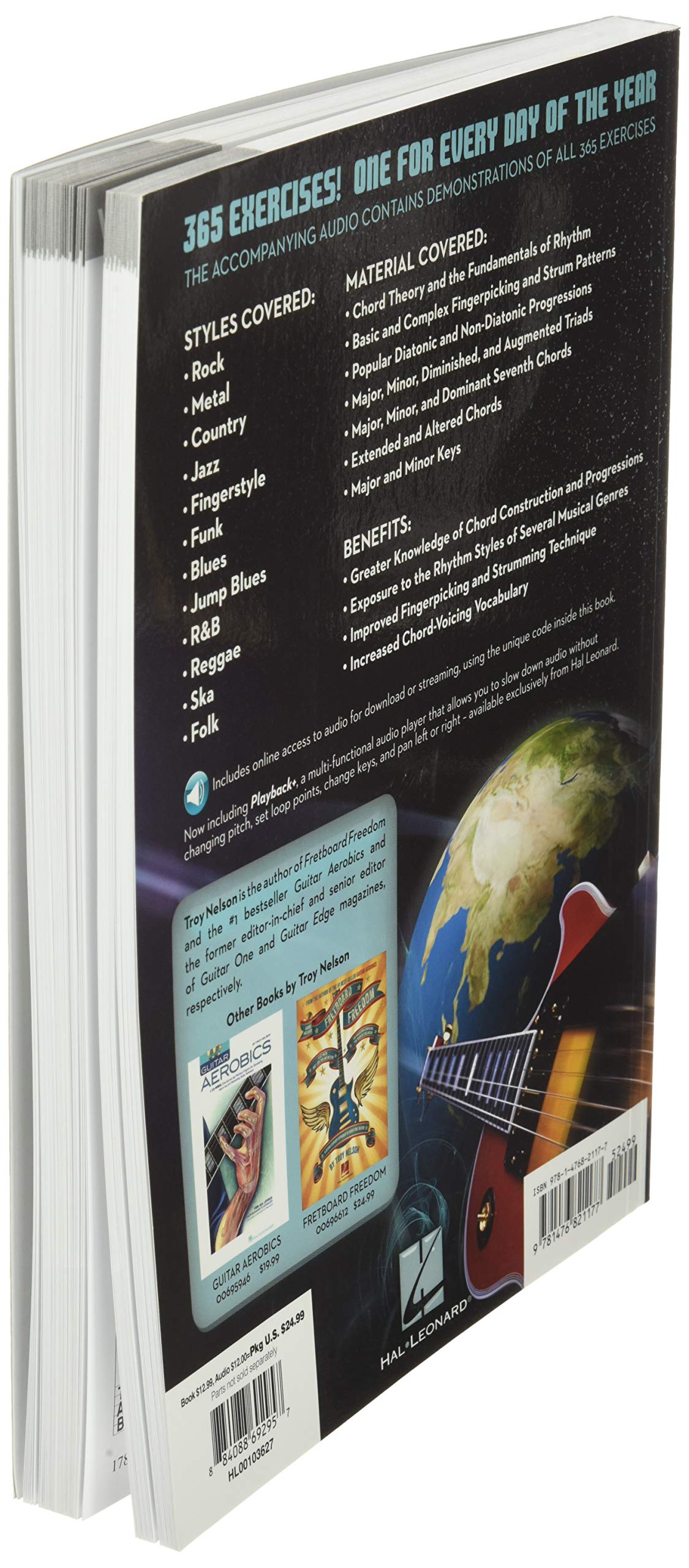 Rhythm Guitar 365: Daily Exercises for Developing, Improving and Maintaining Rhythm Guitar Technique Bk/online audio
