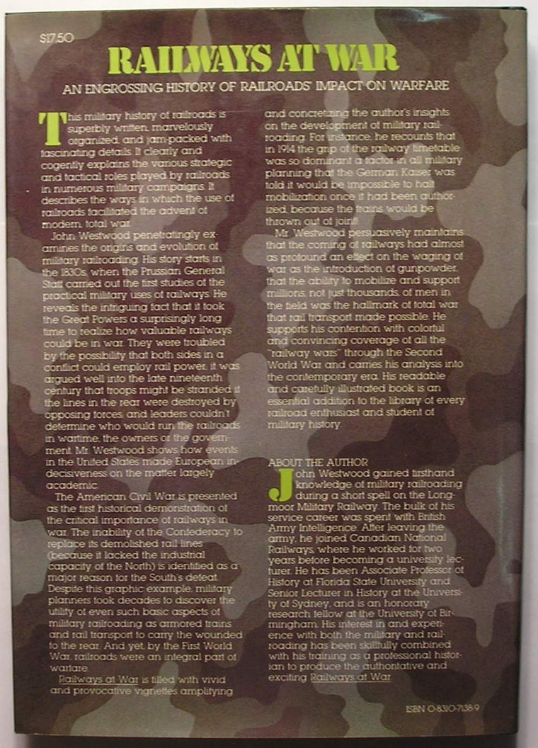Railways at War — back cover