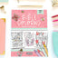 The Bible Coloring Book for Girls: Color 40 Cute Designs of Inspirational Verses & Christian Artwork
