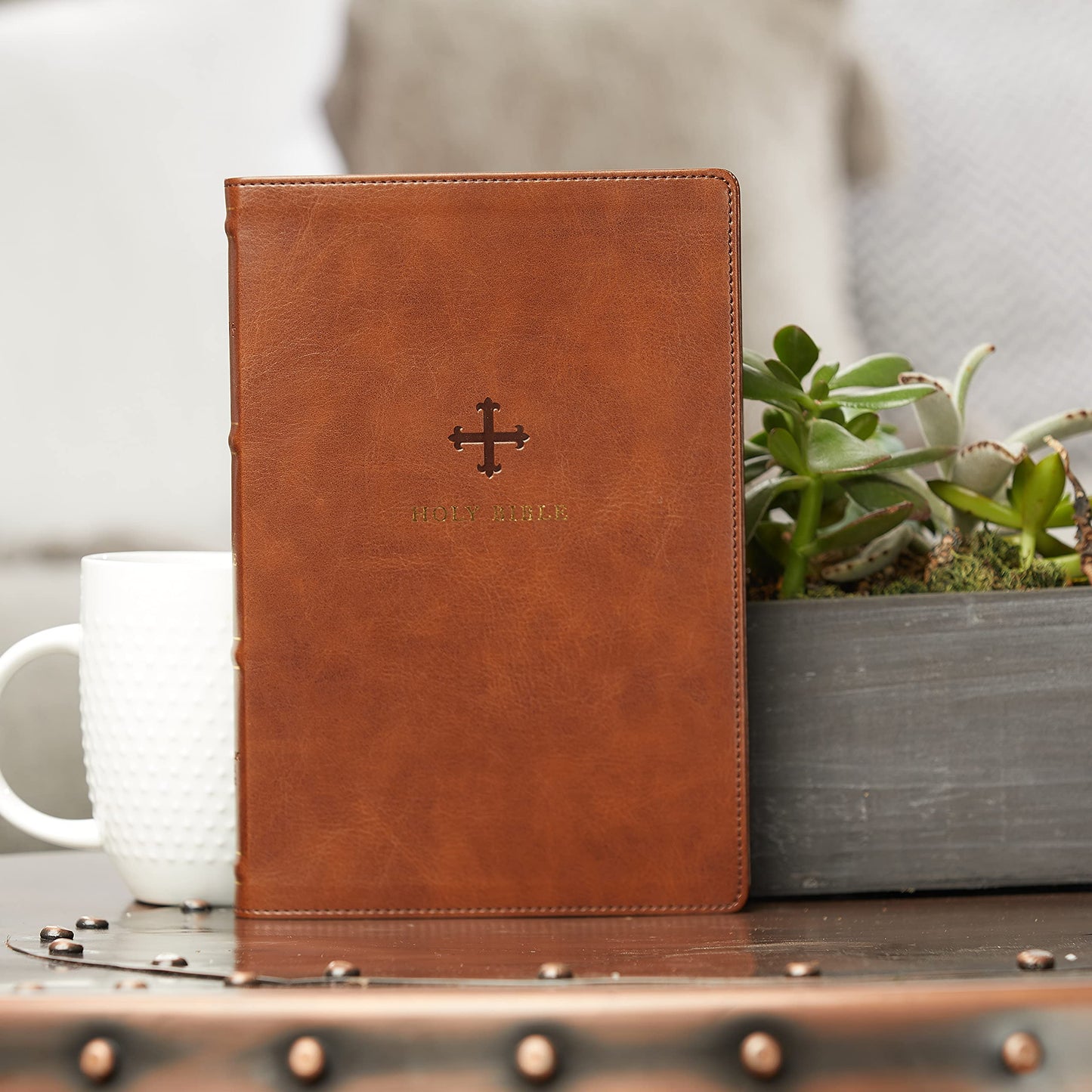 NRSV Catholic Bible Thinline Edition Leathersoft Brown