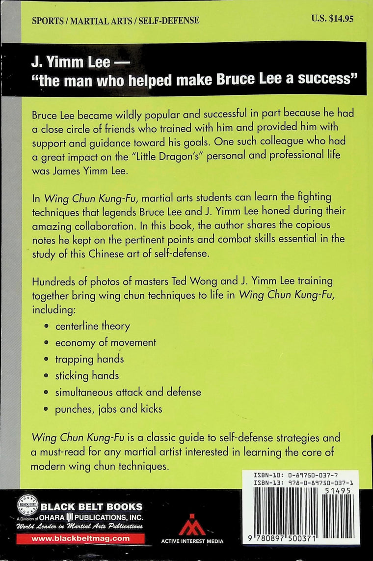 Wing Chun Kung-Fu — back cover