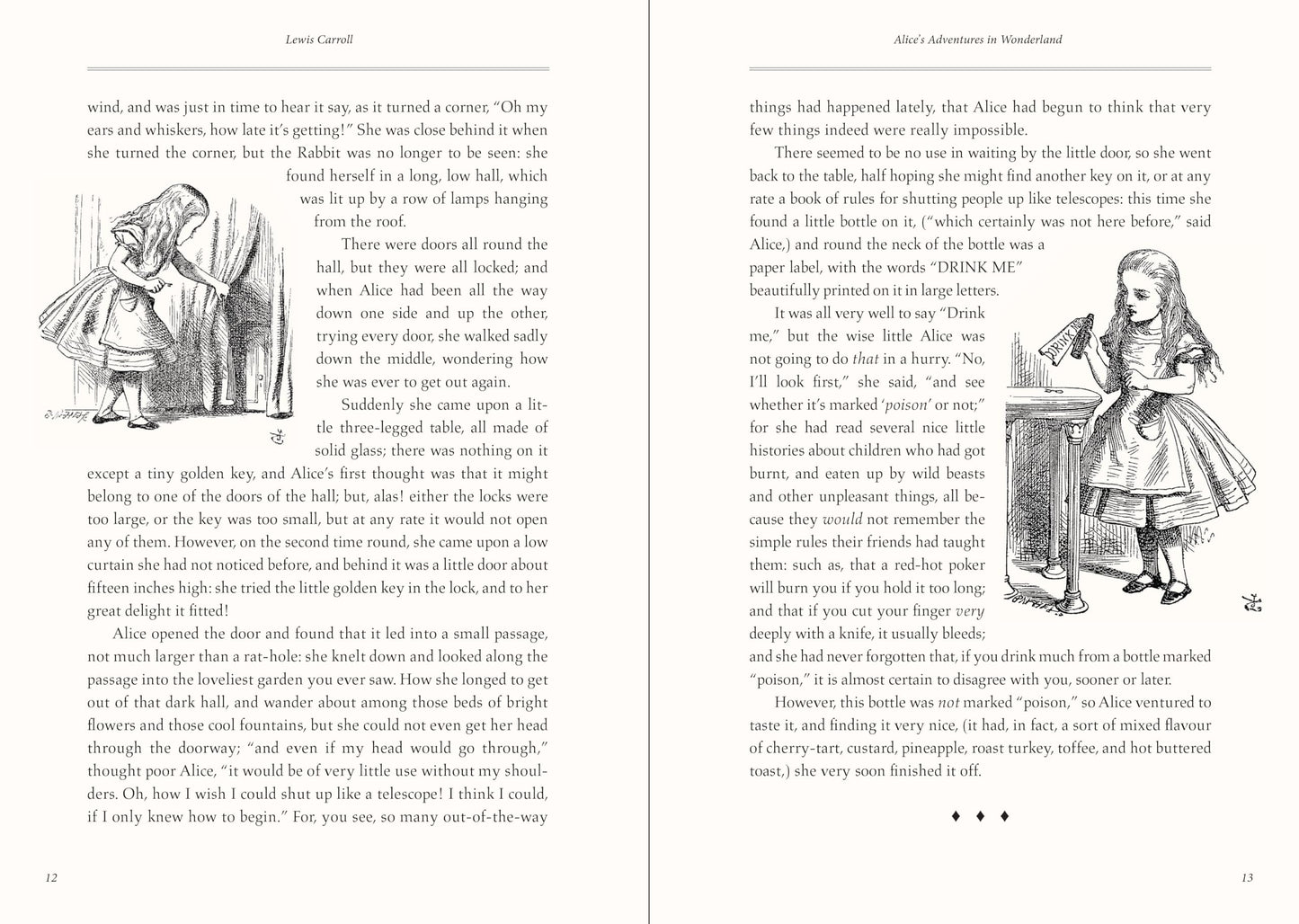 Alice's Adventures in Wonderland and Through the Looking Glass (Masterpiece Library Edition)