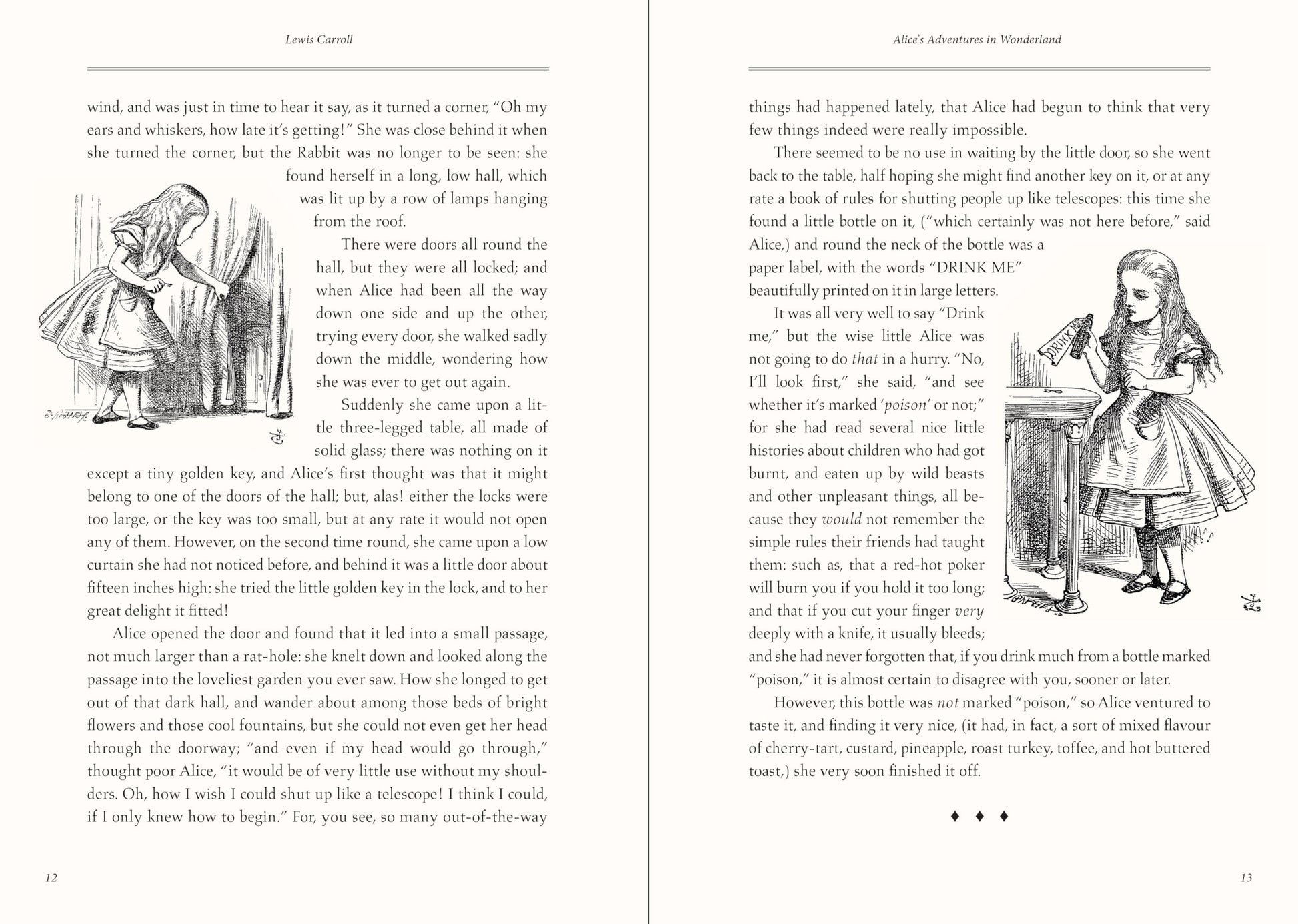 Alice's Adventures in Wonderland and Through the Looking Glass (Masterpiece Library Edition)