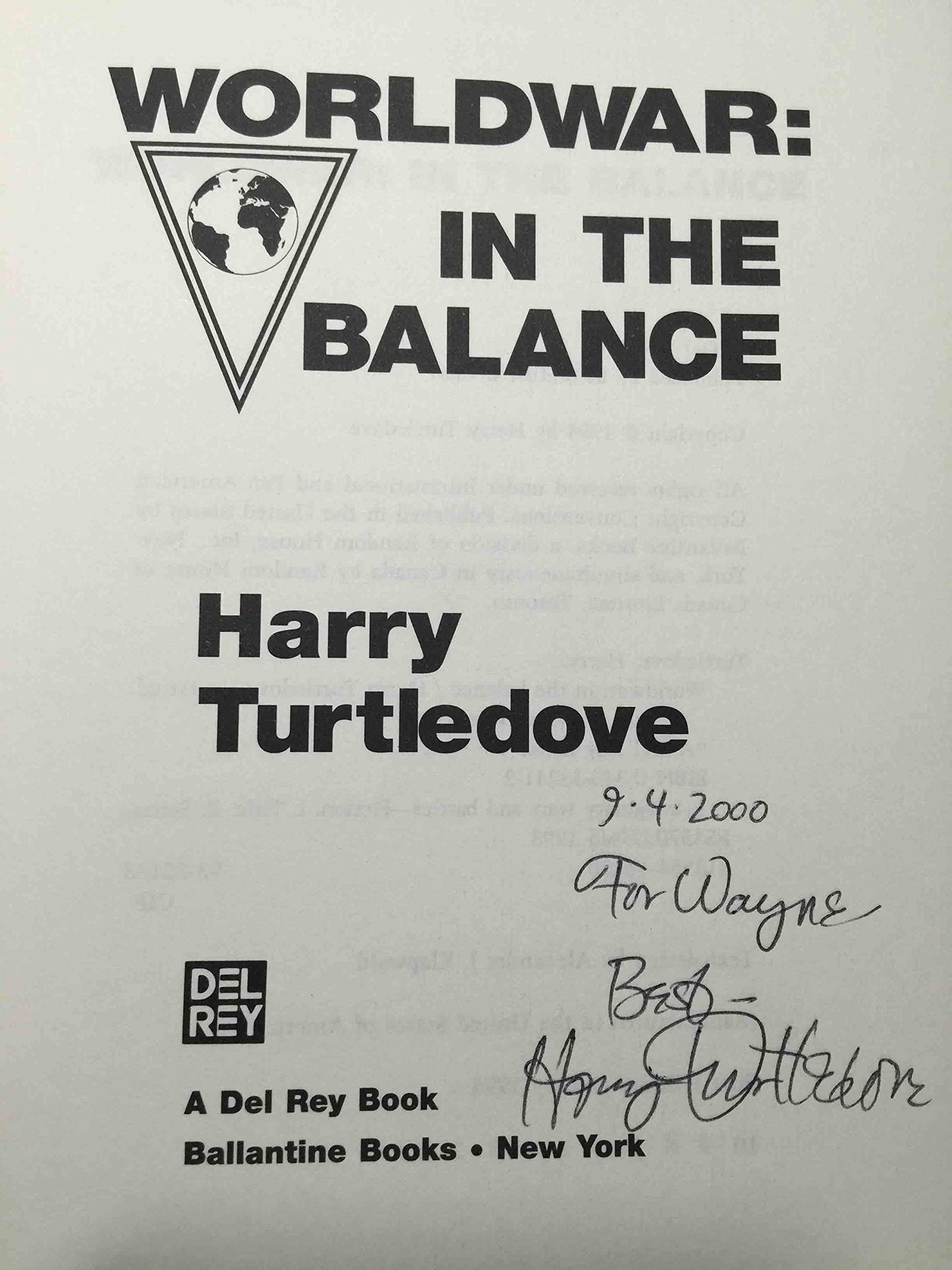 In the Balance (Worldwar Series, Volume 1) by Turtledove