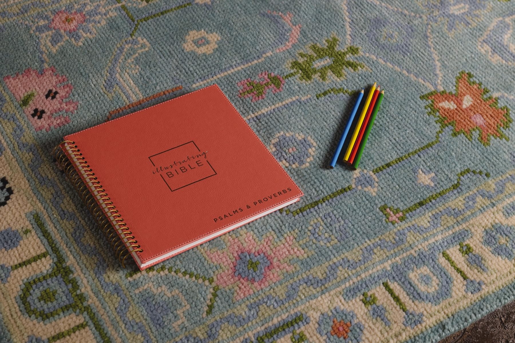 NIV, Spiral-bound Illustrating Bible: Psalms and Proverbs, Leathersoft Spiral, Coral: Draw, Write, and Reflect Your Way Through Scripture