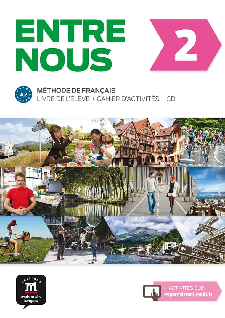 Entre nous 2 Livre de l'élve + Cahier d'exercises + CD: Entre nous 2 Livre de l'élve + Cahier d'exercises + CD (French Edition)
