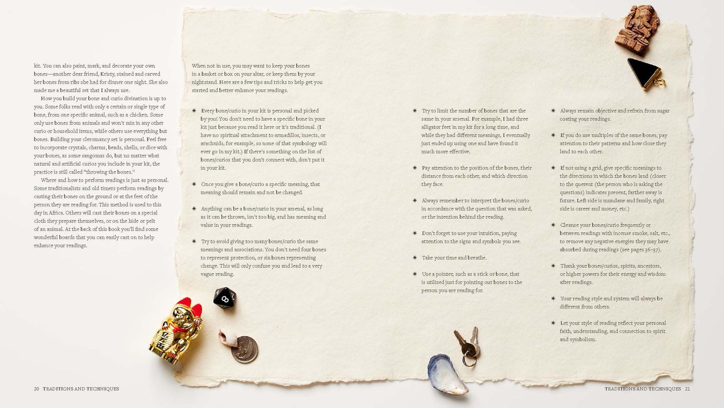 Throwing Bones, Crystals, Stones, and Curios: Includes 20 Unique Casting Boards for Divination and Insight