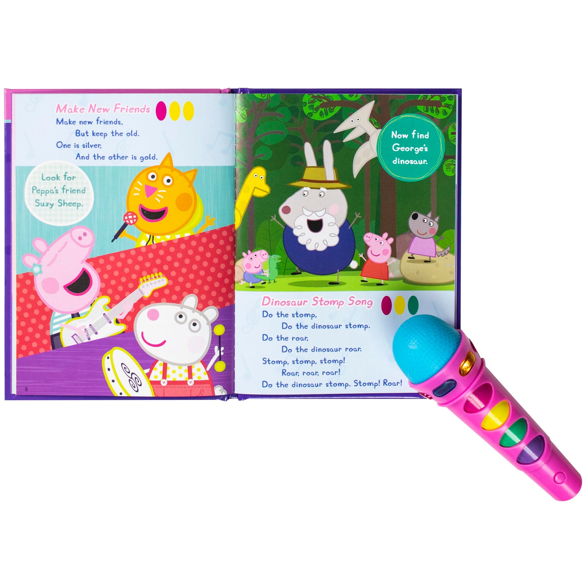 Peppa Pig - Sing with Peppa! Microphone and Look and Find Sound Activity Book Set - PI Kids (Play-A-Song)