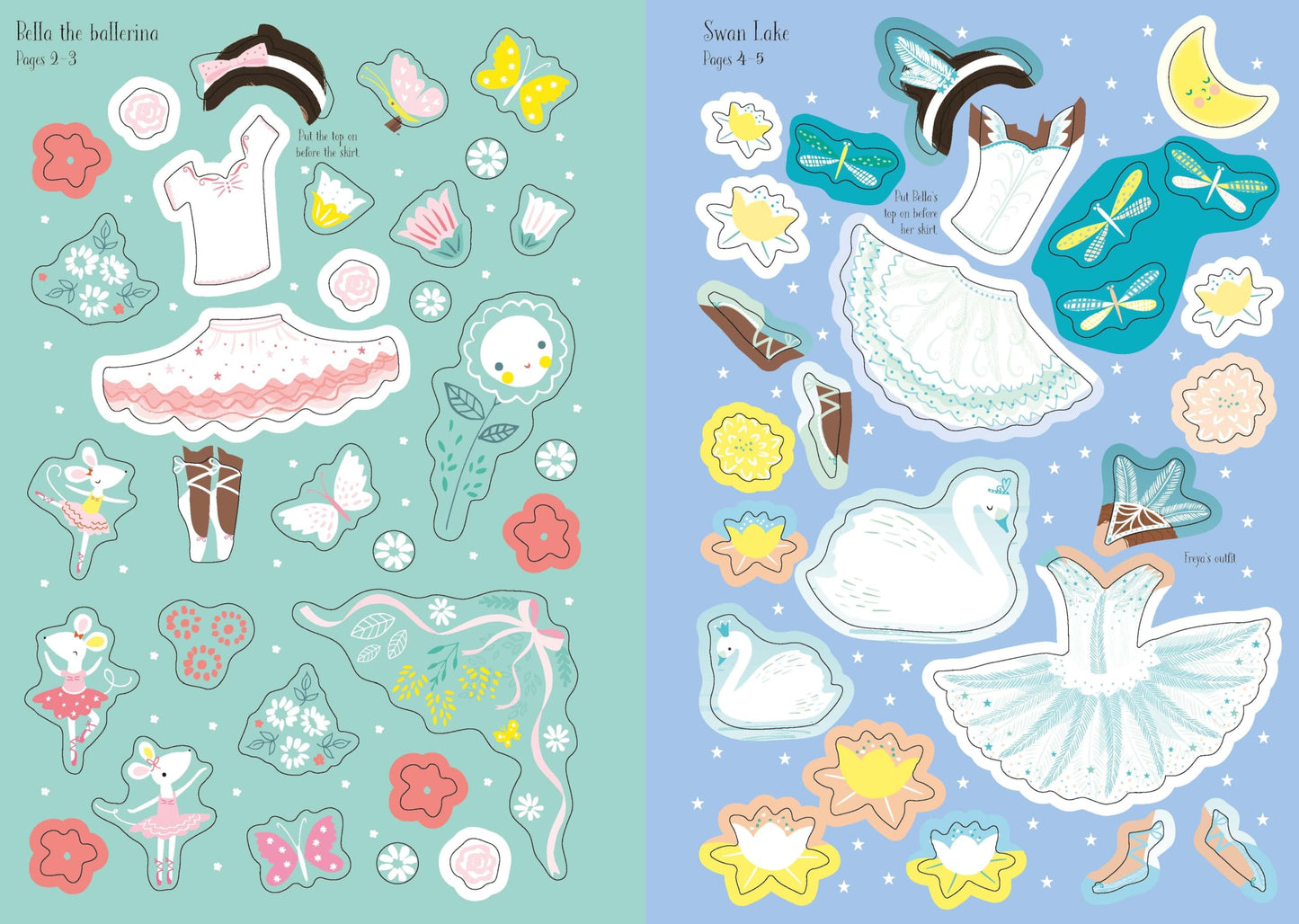 Little Sticker Dolly Dressing Ballerina: An Enchanting Activity Book About Ballet Scenes and Costumes for Kids (Ages 4-6)