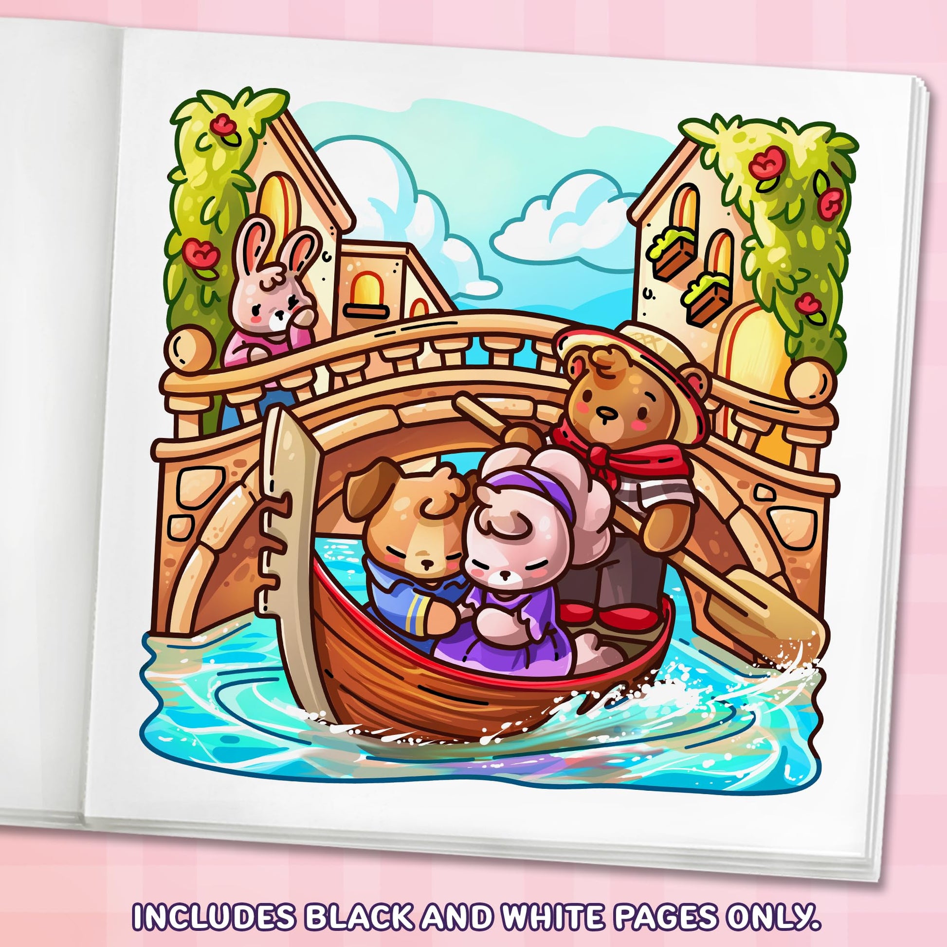 Cozy Europe: Cute Coloring Book for Adults and Teens with Charming Characters and Delightful European Scenes for Relaxation (Cozy Coloring Books)