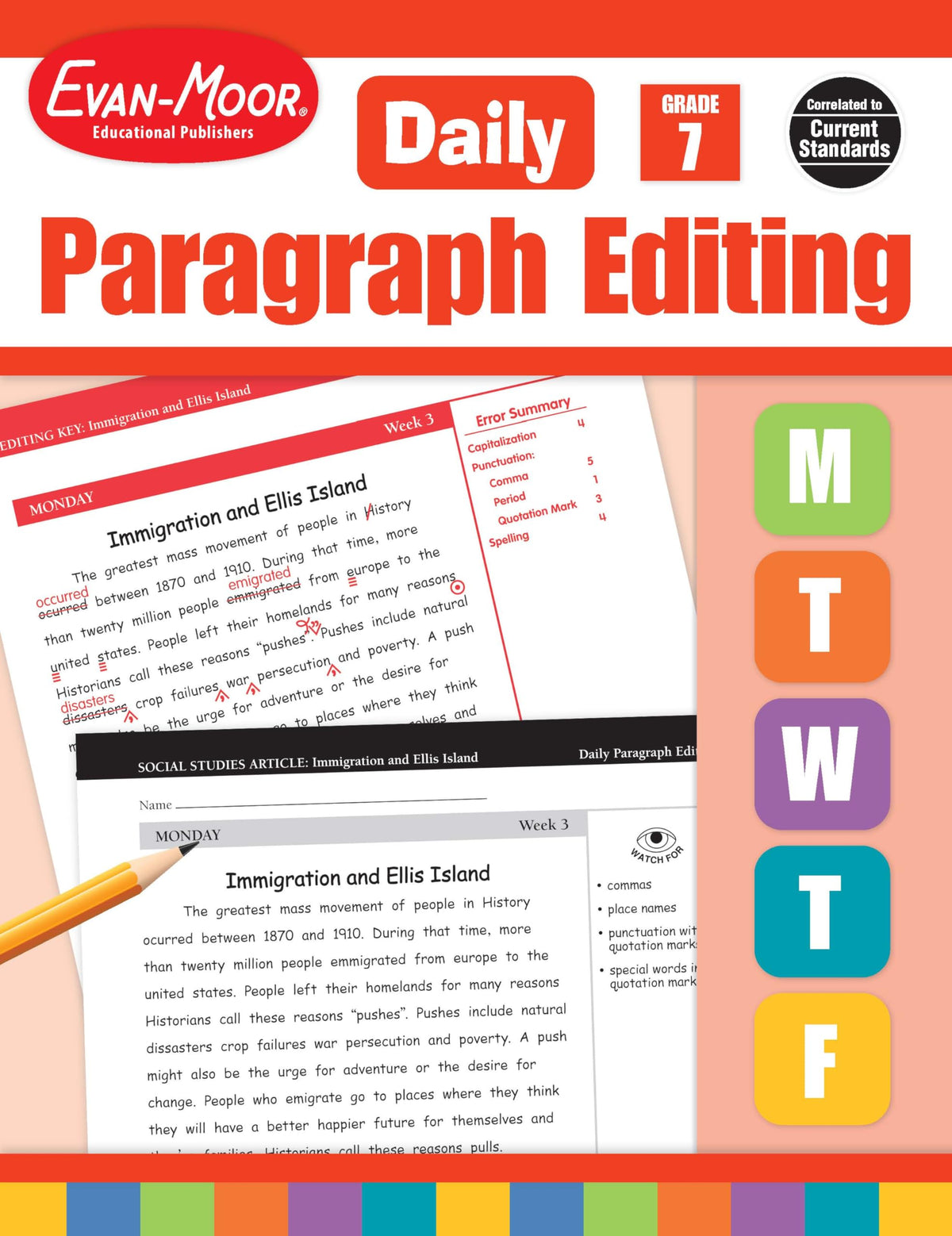 Daily Paragraph Editing, Grade 7 Teacher Edition