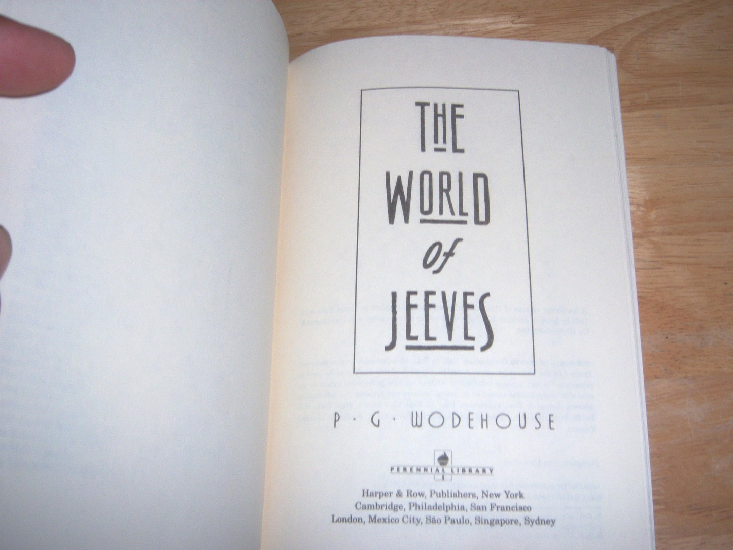 The World of Jeeves