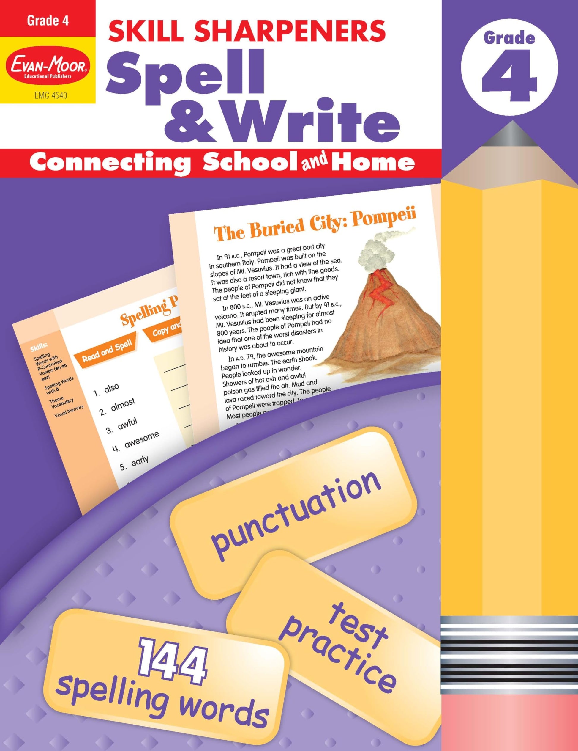Evan-Moor Skill Sharpeners: Spell & Write, Grade 4