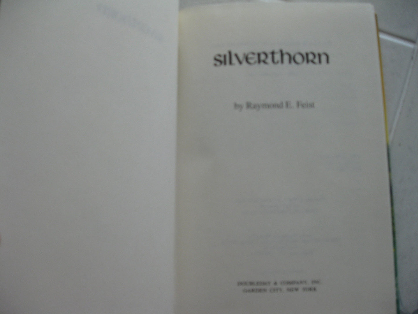 Silverthorn by Raymond E. Feist