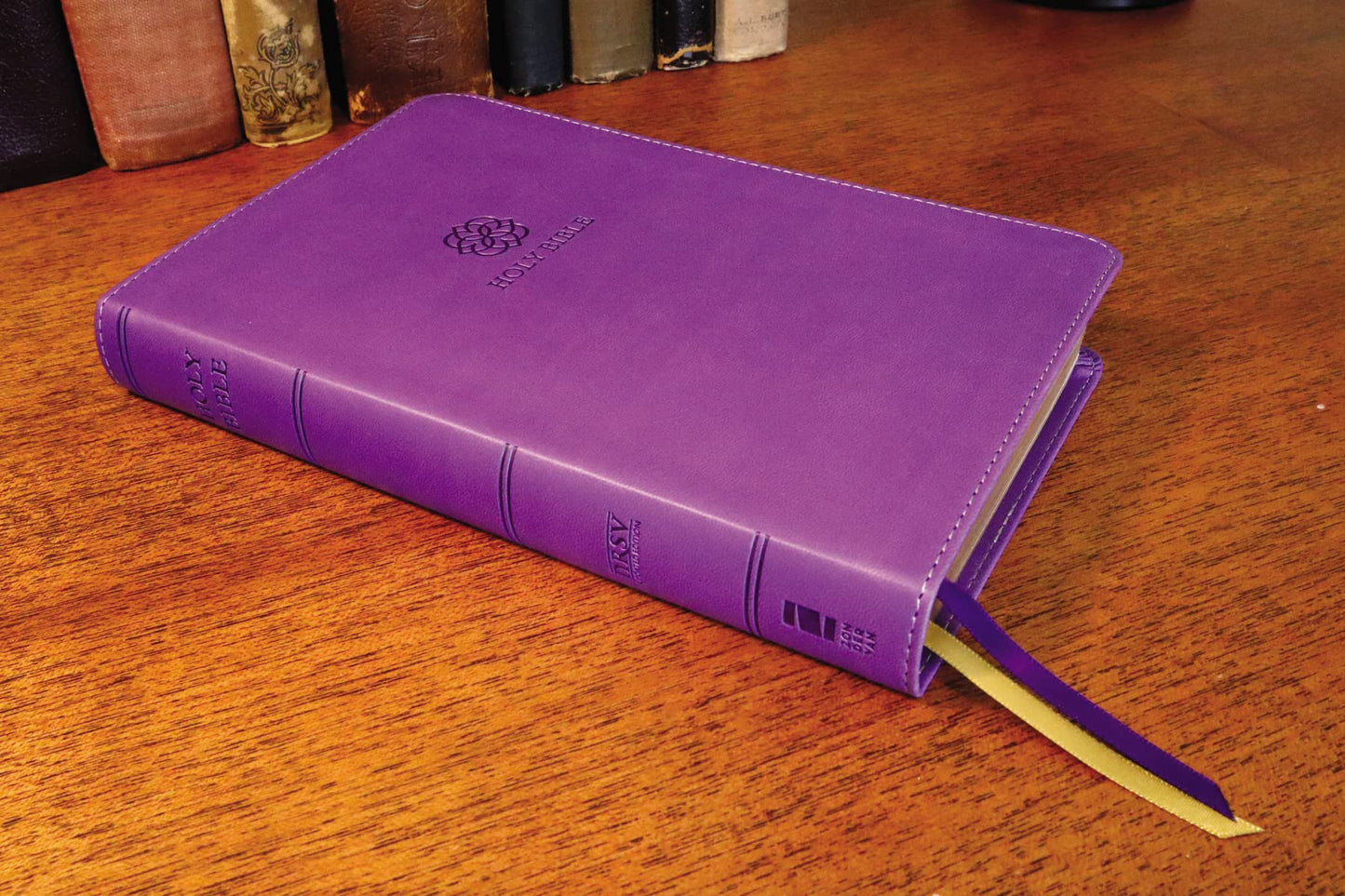 NRSVue, Holy Bible, Personal Size, Leathersoft, Purple, Comfort Print