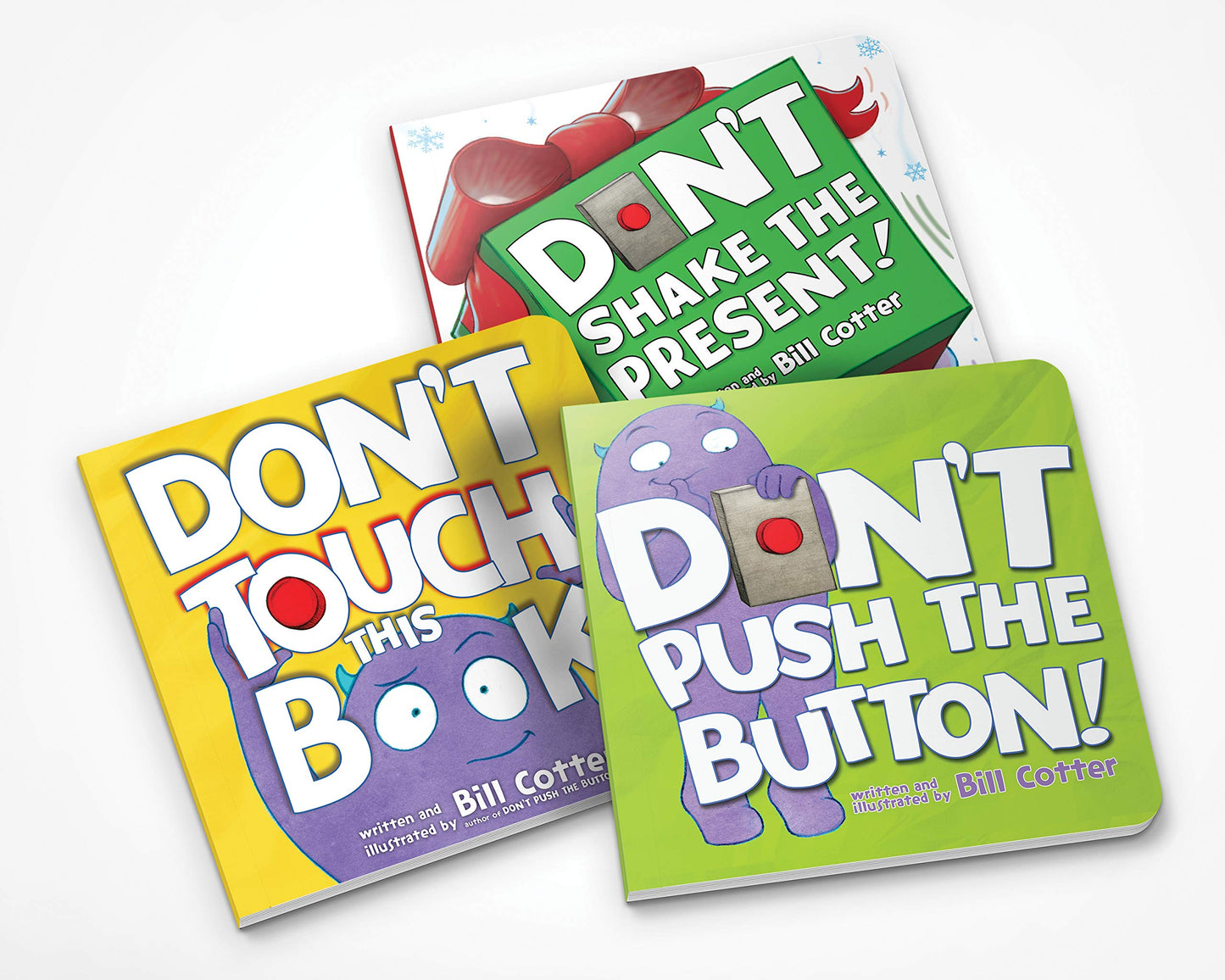 Don't Push the Button Gift Set: Interactive Storytime Books for Toddlers