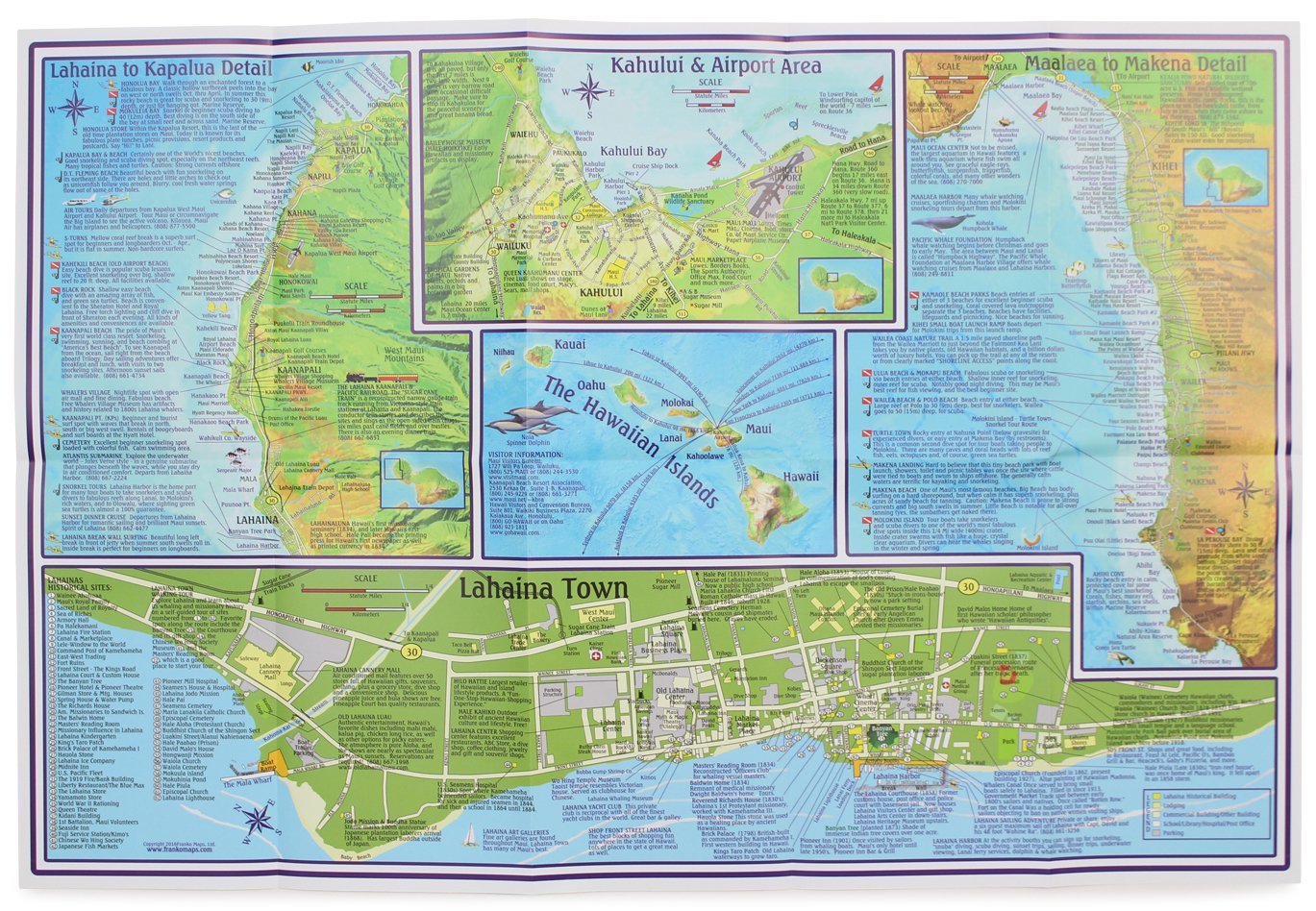 Franko's Maui Guide Map