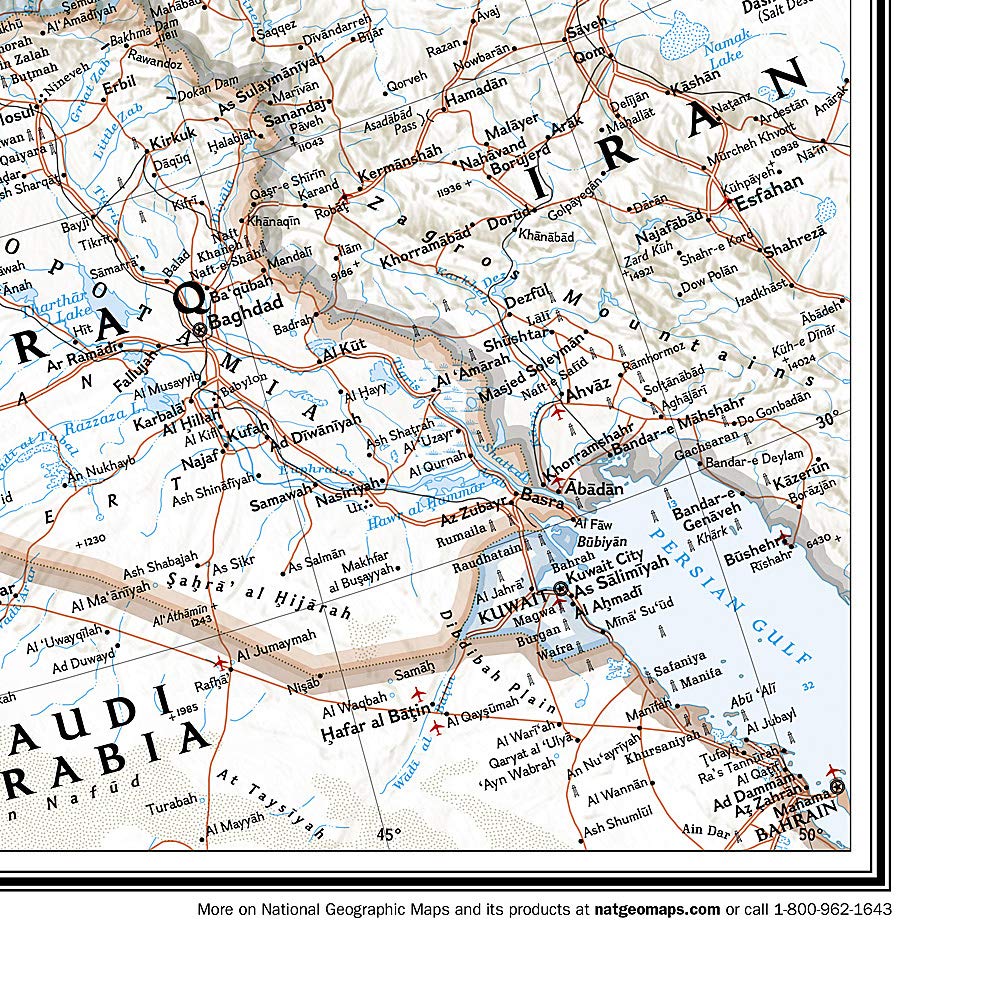 National Geographic: Europe Classic Enlarged Wall Map (46 x 35.75 inches) (National Geographic Reference Map)