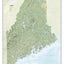 National Geographic Maine Wall Map (30.25 x 40.5 in) (National Geographic Reference Map)