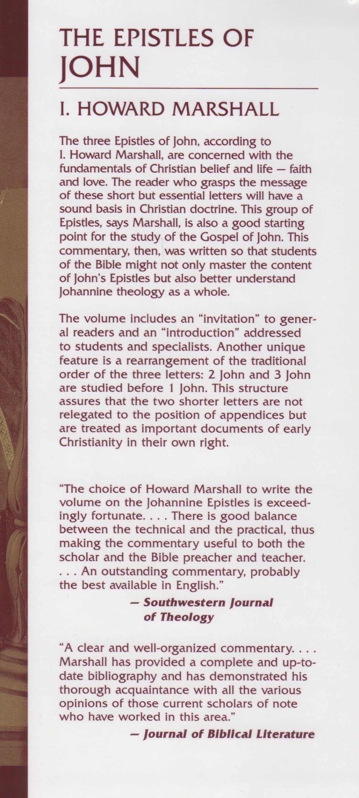 The Epistles of John (The New International Commentary on the New Testament)