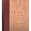 Names of Jesus Bible Cover, Zippered, Italian Duo-Tone Imitation Leather, Brown/Tan, Extra Large