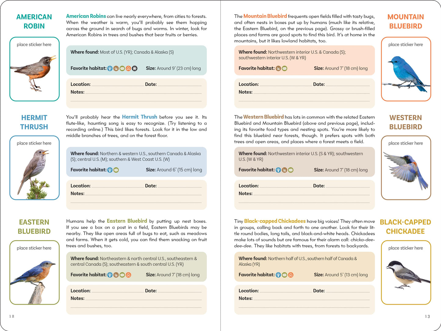 Birder's Logbook: A Seek-and-Sticker Book for Budding Ornithologists (comes with 100 full-color stickers of birds!)