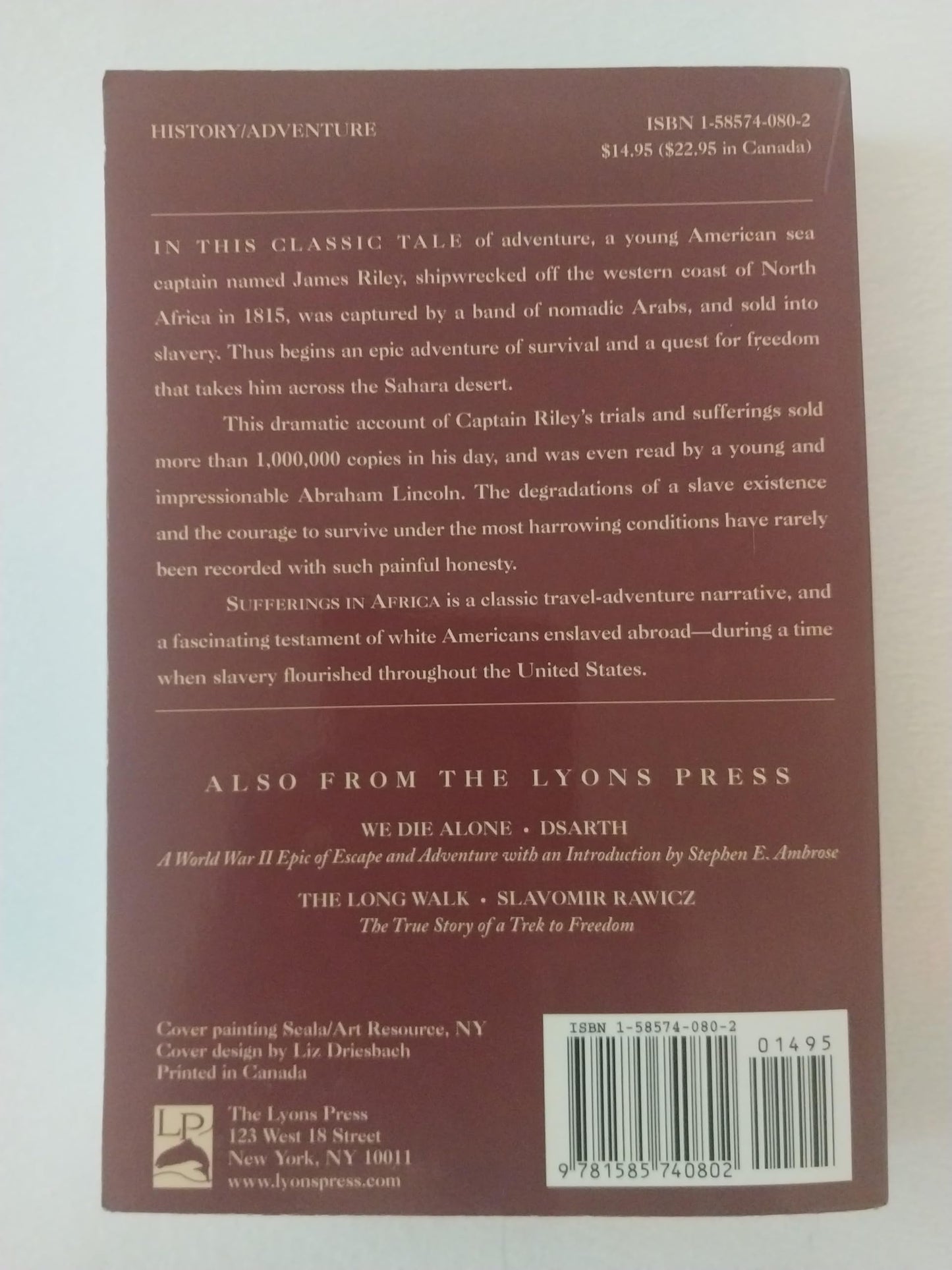 Sufferings in Africa: The Astonishing Account of a New England Sea Captain Enslaved by North African Arabs